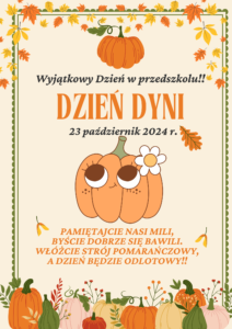 Dzień Dyni w przedszkolu.