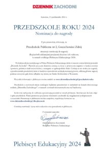 Nominacja do tytułu Przedszkole Roku 2024