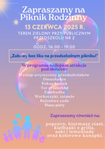 Zaproszenie na Piknik Rodzinny