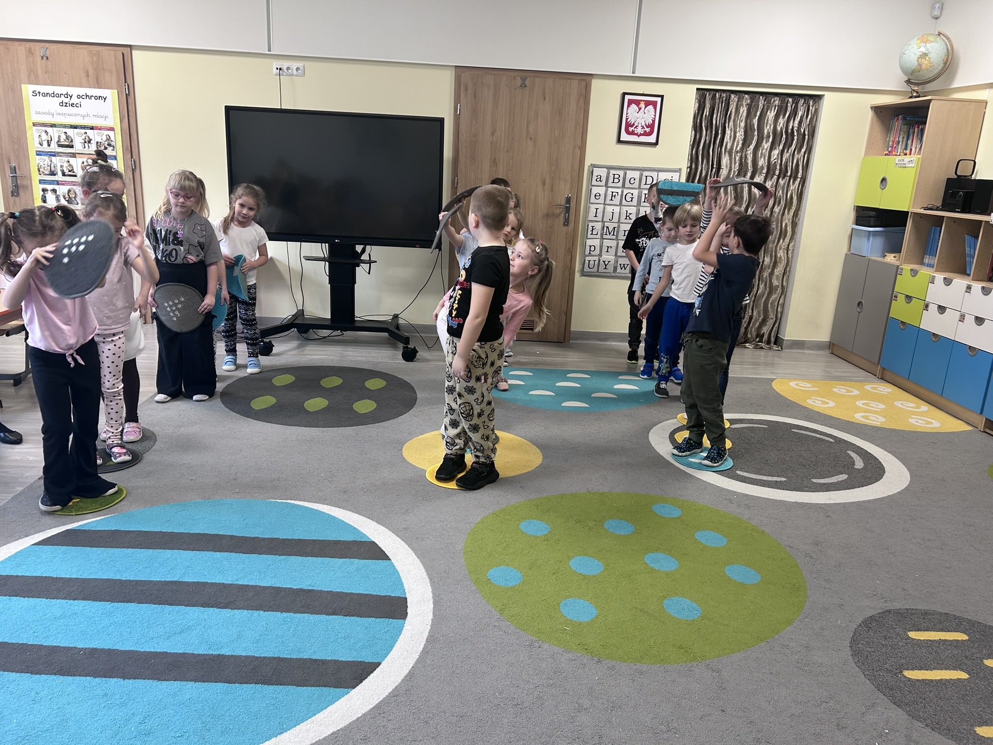 Drużynowe podawanie podkładki.