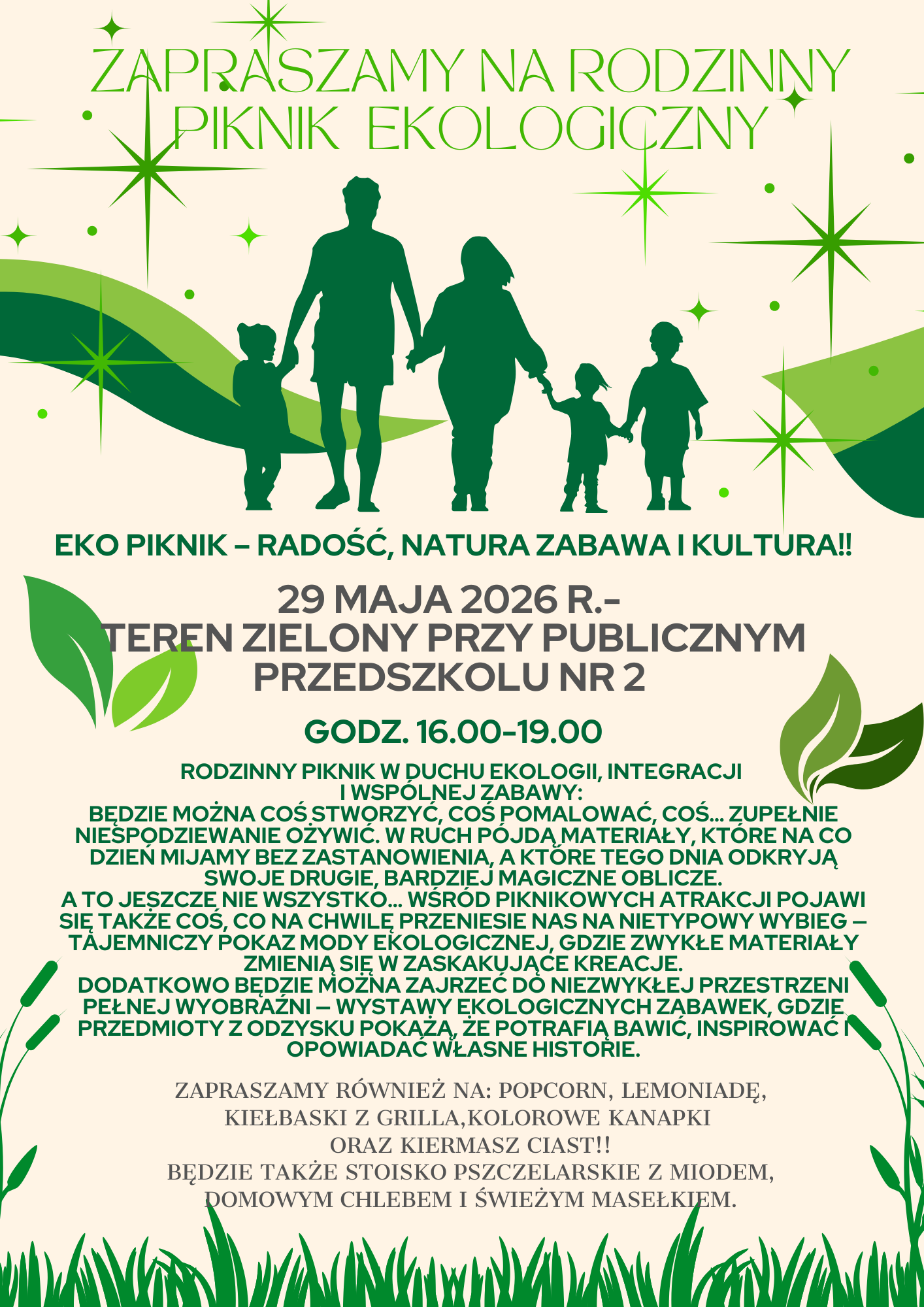 Zaproszenie na Rodzinny Piknik Ekologiczny.