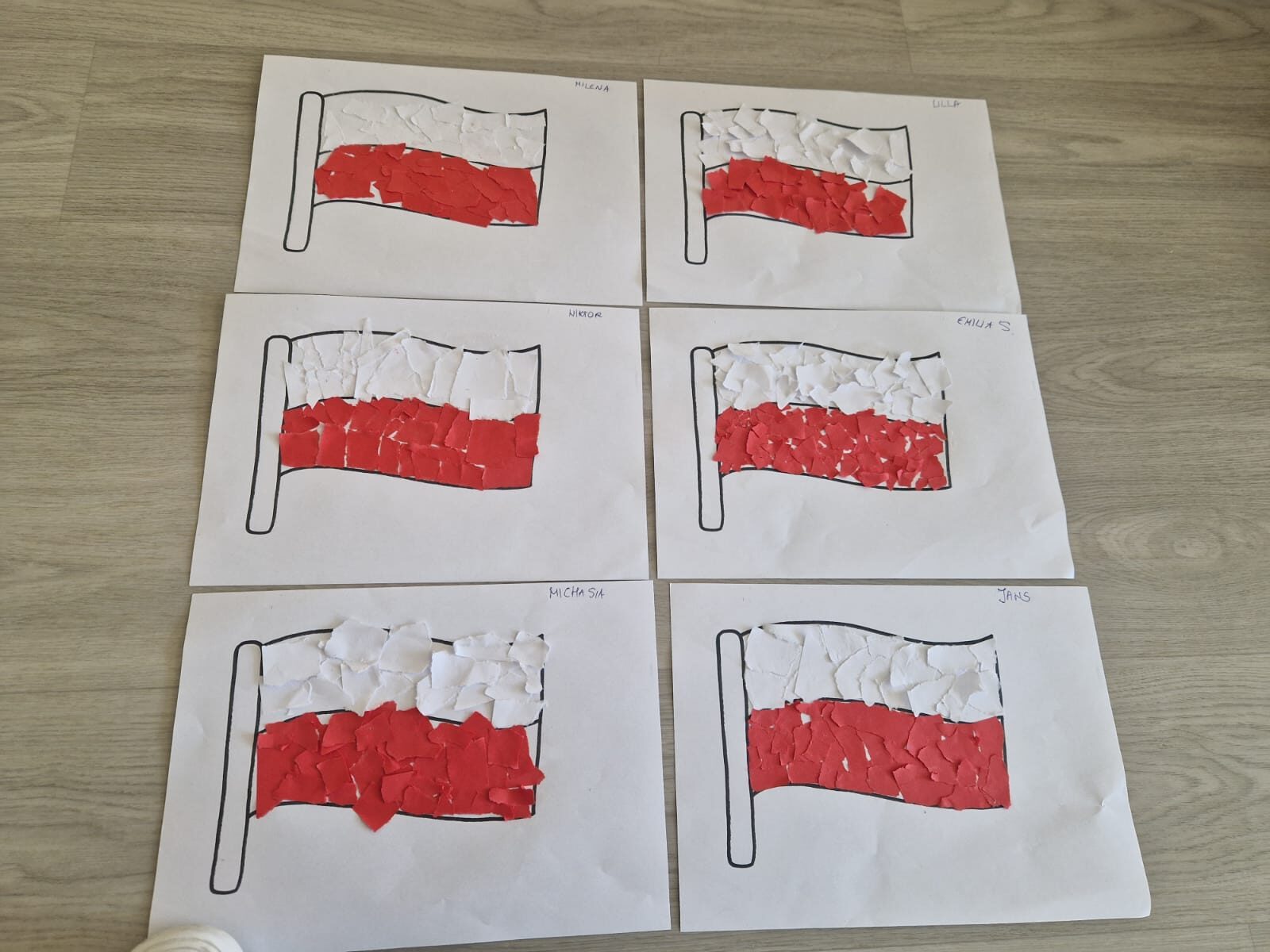 Prezentacja gotowych prac dzieci.